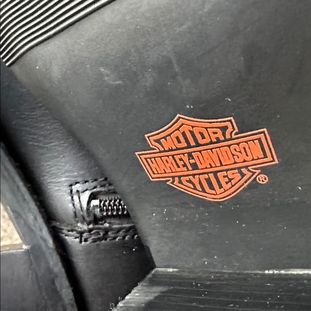 Harley-Davidson Women's Black leather Moto Boots with studs. Women’s size 7 1/2. - Picture 11 of 11